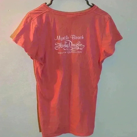 Harley Davidson T-shirt, size small, salmon color - Picture 6 of 9